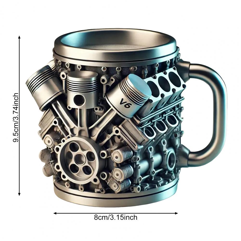 3D エンジンデザインマグエンジンステンレス鋼カップ手作り  - Coffee Equipment Home のレビューと価格