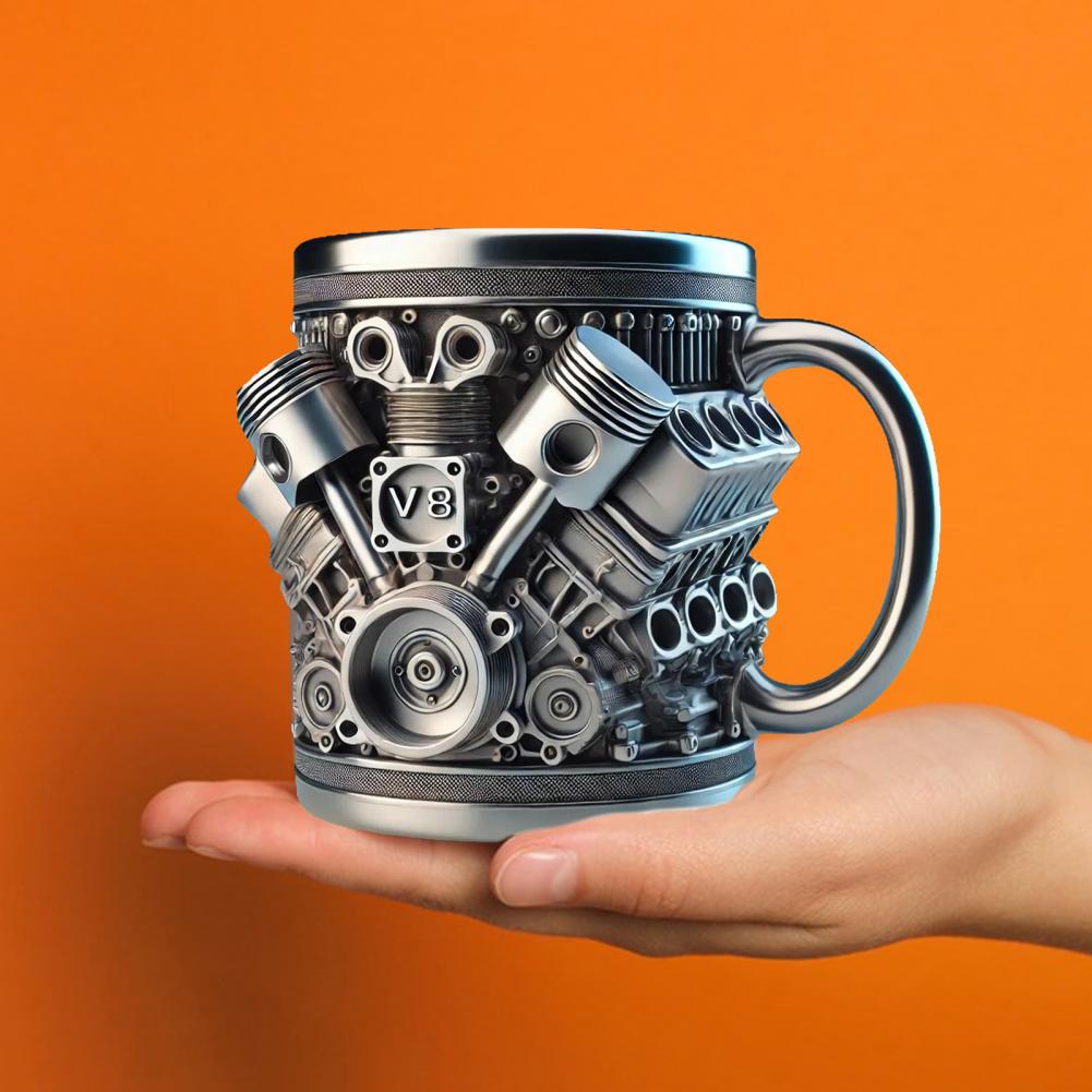 3D エンジンデザインマグエンジンステンレス鋼カップ手作り  - Coffee Equipment Home のレビューと価格