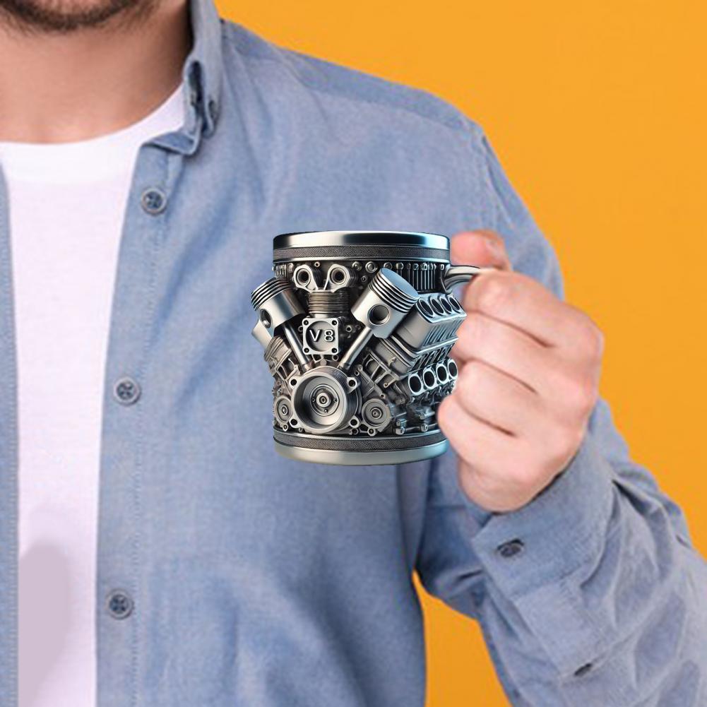 3D エンジンデザインマグエンジンステンレス鋼カップ手作り  - Coffee Equipment Home のレビューと価格