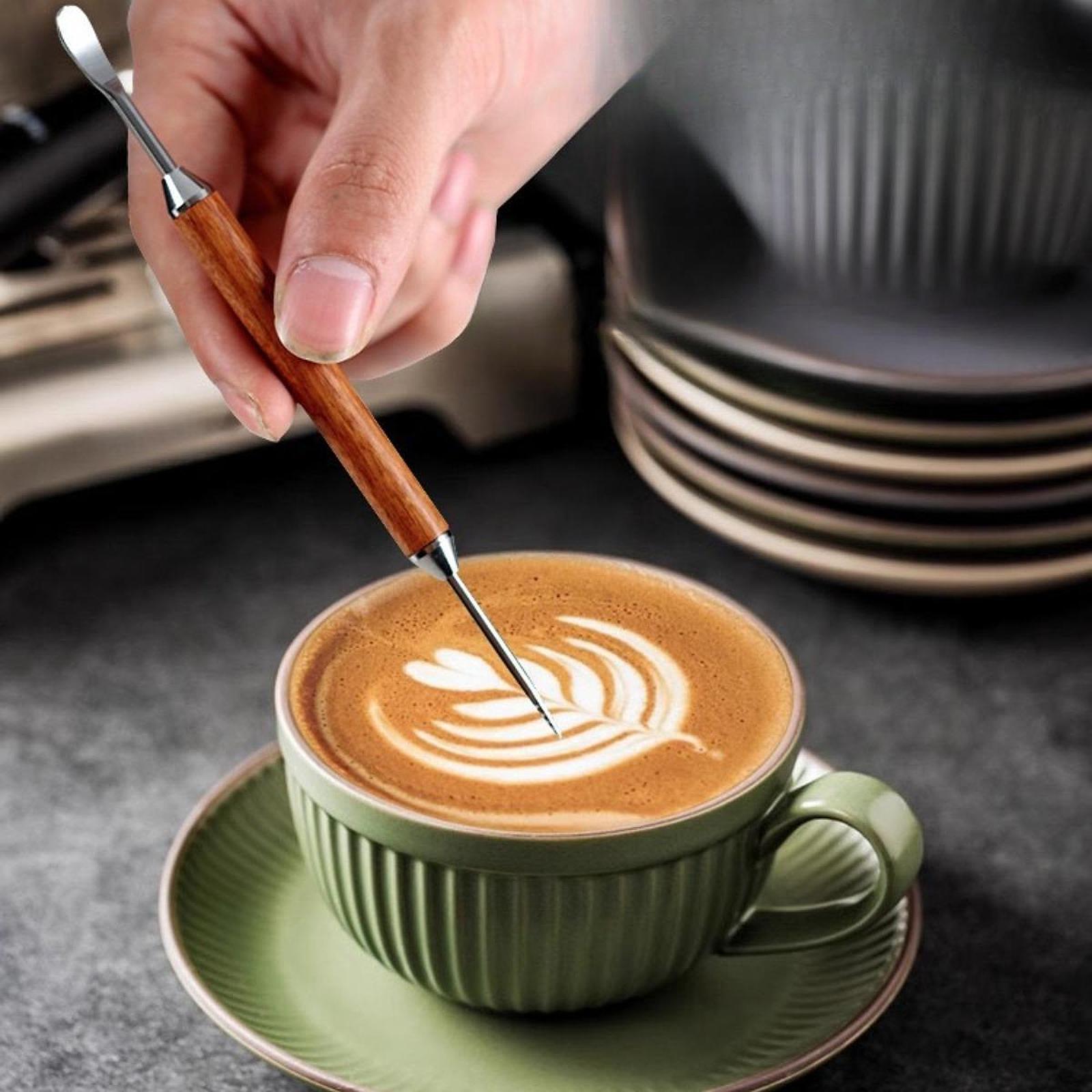 コーヒー装飾アートピン、コーヒー彫刻ペン、軽量コーヒー花描画 - Coffee Equipment Home のレビューと価格